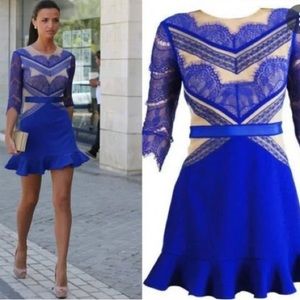 Three Floor Shades of Blue dress - US 6